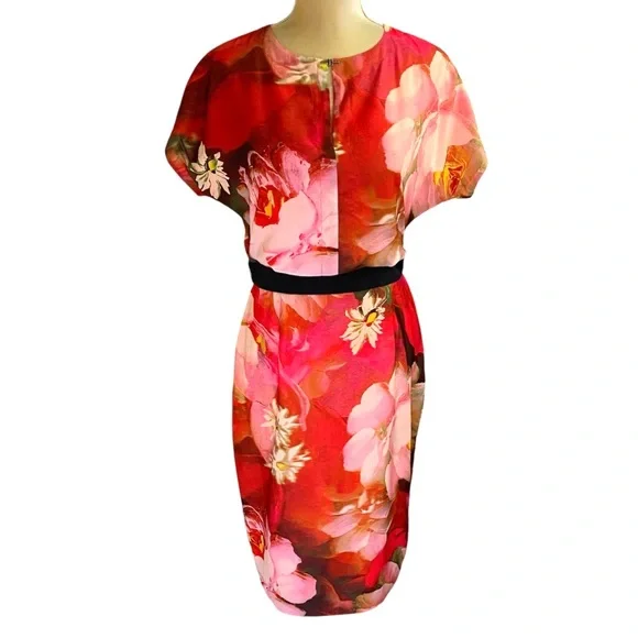 Ted Baker Cocoe Rose Midi Sheath Dress - Picture 2 of 9